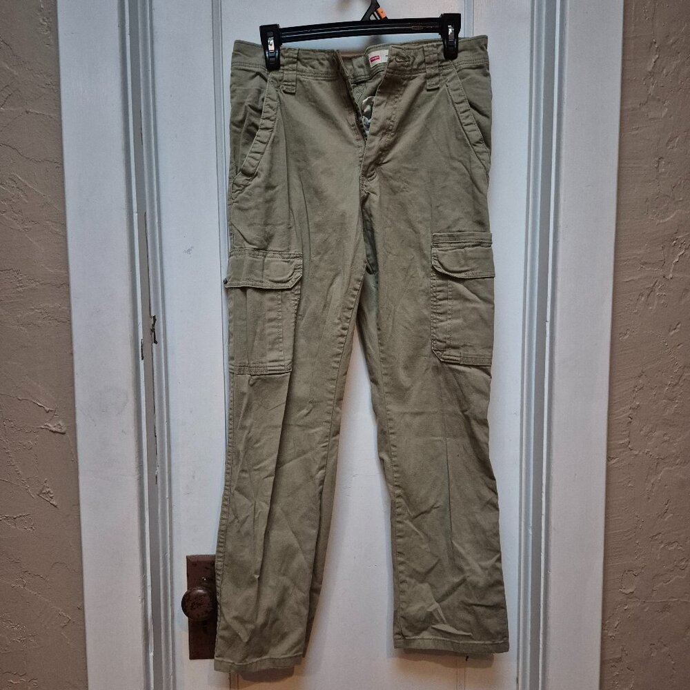 Wrangler Relaxed Fit Khaki Cargo Pants - 100% cotton - 30 x 32